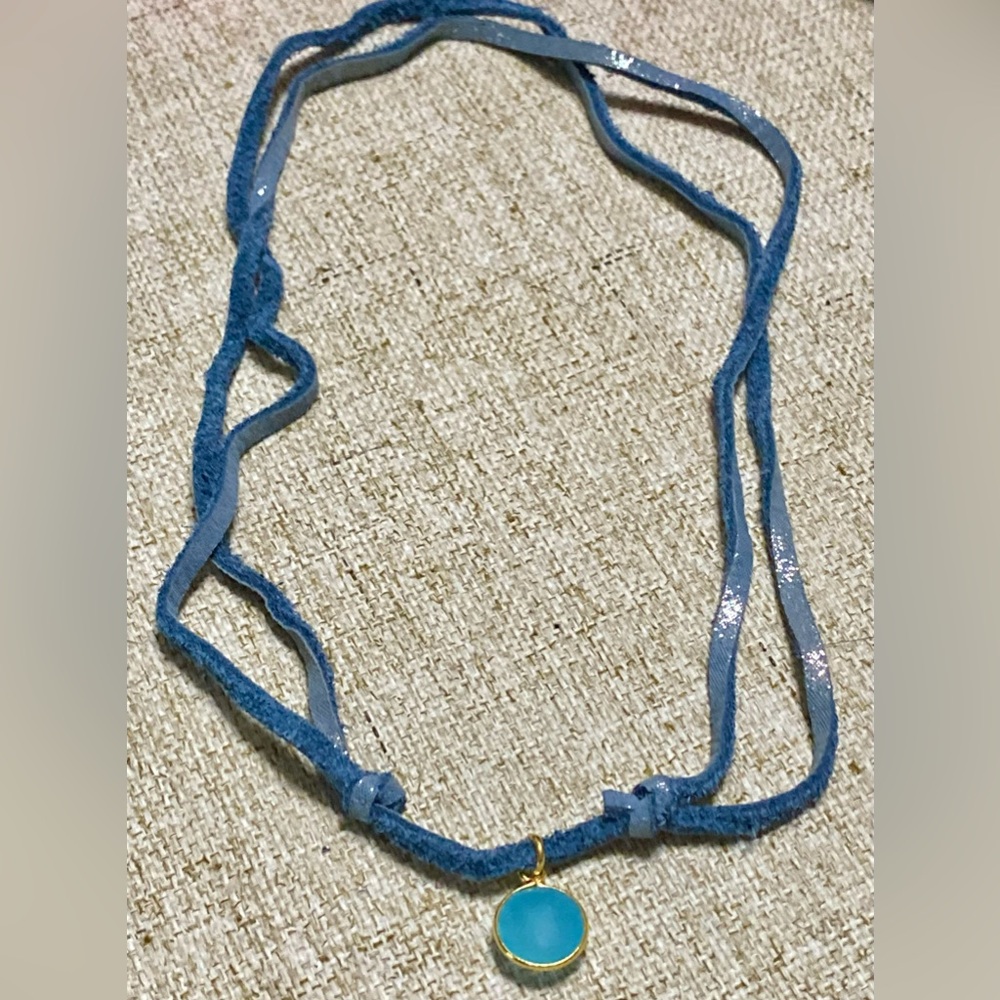 Karma Blue and Gold Necklace